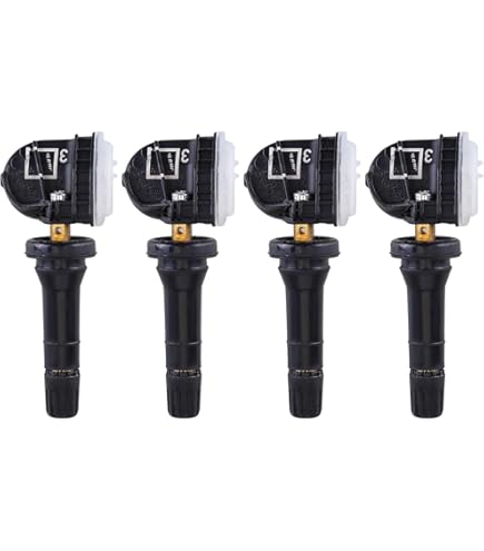 BYNYXI 4 stuks RDKS TPMS bandenspanningssensor 2036804 voor Ford S-Max Edge Fiesta Mondeo Mustang 2318453 5291383 Bandenspanningscontrolesysteem, metalen ventiel, TPMS-sensor