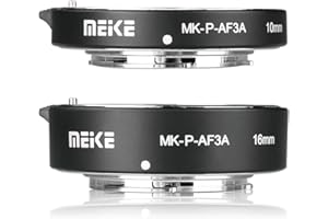 Meike MK-P-AF3A Metall-Autofokus-Verlängerungsrohr für Olympus Panasonic Micro Four Thirds M4/3 Systemkamera-Objektive (10mm+16mm)