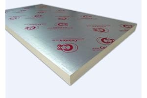 BUILDERSHOP (UK) LTD 2400 x 1200 x 25mm Celotex TB4025 / Kingspan TP10 / TF70 / Ecotherm Ecoversal Foil Insulation (25)