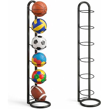 Espositore Basket 8 Pezzi: Organizza Palloni Da Basket, Giocattoli E Attrezzatura Sportiva