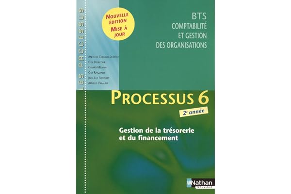 Processus 6 - xGestion de la trésorerie et du financement - BTS CGO 2e année