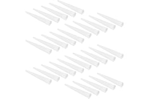 XHBTS 30 Stück Kartuschentüllen Silikontüllen Ersatzspitzen Silikonspitzen Kartuschenspitzen Kartuschendüsen Silikondüsen