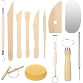 13 PcsTools Polymeric Clay Air-Drying, Ceramic Tools, Clay Tools Pottery Sculpt, Ceramics for Polymer Modeling Kit for Clay C