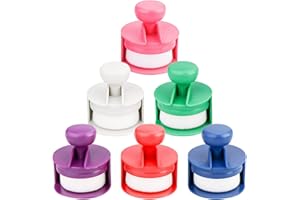 UNIMEIX 6 Pcs Flat Ink Blending Brushes Ink Blending Tool Blending Brush for Paper Crafting with Cover