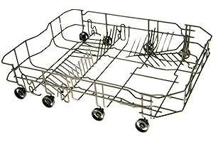 DREHFLEX Geschirrkorb unten für 45 cm breite Geschirrspülmaschinen passend u.a. für AMICA, Bauknecht, BOMANN, CANDY, EXQUISIT, Gorenje, Hansa, KOERTING, Whirlpool