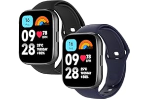 WD&CD 2 szt. Pasek kompatybilny z Xiaomi Redmi Watch 3 Active, wymienna bransoletka silikonowa sportowa
