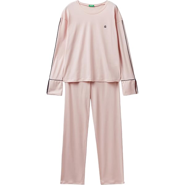 Pyjama Fille United Colors Of Benetton - Ensemble Haut Manches Longues Et Pantalon 7/8
