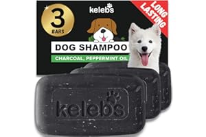 Kelebs White Dog Shampoo | Dog Whitening Shampoo | Oatmeal Dog Shampoo | Removes Yellowing | Natural Dog Shampoo for smelly dogs | Peppermint & Neem Oil | Zero Plastic Waste | Vegan | 3 Pack