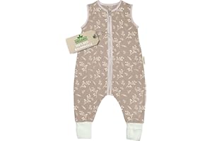 MOYO Baby Schlafsack I Atmungsaktiver Winterschlafsack I Gefütterter Ganzjahres Schlafsack 2.5 TOG I Neugeborenen Schlafsack aus 100% Bio-Baumwolle I Babyschlafsack Winter