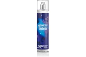 Britney Spears Midnight Fantasy 236 ml – Bruma Corporal Perfumada – Fragancia Floral Ambarina y Afrutada– Notas de Ciruela Exótica, Iris Aterciopelado y Ámbar – Frasco Azul Medianoche