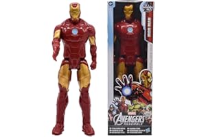 Hilloly Avengers – Figurine Iron Man Titan Hero, Figurine Iron Man The Avengers en PVC, Figurine de Collection Iron Man de 30 cm Modèle Statue Statue Jouets Desktop Ornements, (QX5128)