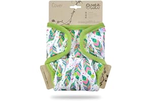 Petit Lulu Copertina per Prefold Taglia Unica (5-16 kg) Snaps Pannolino Impermeabile e Regolabile Riutilizzabile e Lavabile Prodotto in Europa (Indian Summer)