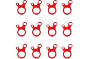 Azarxis Aluminum Guyline Tensioner Guy Rope Adjuster Wind Cord Buckle 12 Pack Lightweight for Camping Hiking Backpacking Picnic Outdoor Tent Accessory