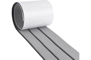 MIJOBS EVA Foam Teak Cover dla łodzi, Elastyczne DIY Samoprzylepna mata antypoślizgowa do jachtów Dekoracja podłóg tekowych dla łodzi,Marina,Jachty (Szary)