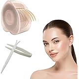 Adesivi a Doppia Palpebra,600 Pezzi Double Eyelid Tape,Strisce Adesivi per Palpebre Cadenti,Invisibile Nastro a Doppia Palpeb