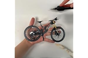 GENERIC 1: 10 ratio die cast alloy mini BMX mountain bike finger bike model toy desktop decoration craft suitable for bike enthusiasts, bike racers, children, boys and girls (gray)