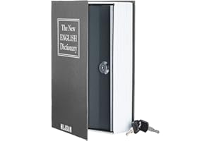 MUJGAN Book Safe, Portable Metal Safe Box, Key Safe, Secret Safe, Safes For Home, Keep Your Belongings Hidden and Secure with the MUJGAN Secret Book Safe.