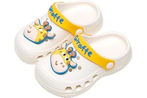 SMajong Enfants Sabots et Mules Fille Garçon Sandales de Plage Respirante Pantoufles Maison Chaussures de Jardin Été 21-29 EU