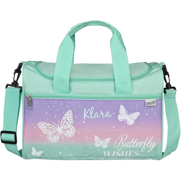 Petit Sac De Sport Personnalisé Cheval Volant Rose Violet - Sac École Fille 8 Litres