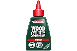 EVO-STIK Wood Glue Clear - 125ml - Interior - Extra Strong - Fast Setting Glue - Dries Clear - Suitable For All Wood Types