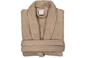 BOSKIMO Peignoir de Bain Unisexe 100% Coton - Peignoir Doux et Absorbant pour Homme et Femme - Avec Capuche