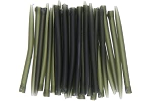 NEWSHOT 30pack Fishing Anti Tangle Sleeves Terminal Connect Hook Carp Fishing Line Aligner