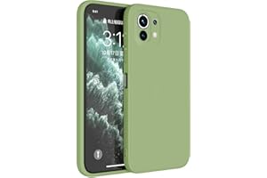 Topme Funda para Xiaomi Mi 11 Lite & 11 Lite 5G & 11 Lite 5G NE Carcasa Caja Case Estuche, Funda Protectora de Piel de Silicona TPU.Verde Matcha