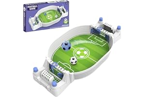 PLUSHCEWT Interaktives Tischfußballspiel, Mini-Tischfußballspiel, Interaktives Fußballspiel für Kinder und Erwachsene, Perfekt als Weihnachts- und Geburtstagsgeschenk, Familienspielspaß für Drinnen