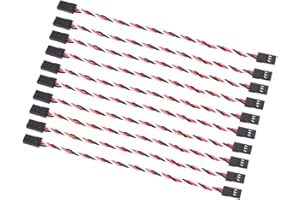 OliRC 10 St. Servo Verlängerungs Männlichen zu Männlichen 30 Kabel 26awg Kabel 15 cm verdrillter Draht für Futaba JR(C60-10)