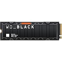 WD_Black SN850X 1TB M.2 2280 PCIe Gen4 NVMe Gaming SSD with Heatsink up to 7300 MB/s read speed