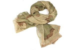 ‎KOYHENG Koyheng Tactical Tarnnetze Netzschal Schal Mesh Net Camo Scarf Für Wargame, Sniper, Sport und andere Outdoor-Aktivitäten