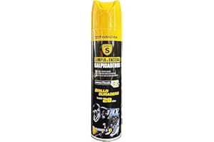 SPSIL Limpia y Encera Salpicaderos para Coche - Limpiador y Abrillantador con Protección UV hasta 28 Días - Efecto Antipolvo para Plásticos, Vinilos y Cuero del Interior Vainilla 250ML