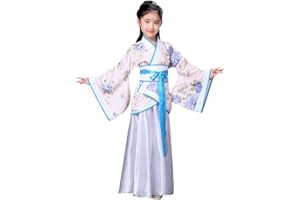 Xinvivion Estilo Chino Hanfu Vestido - Antiguo Tradicional Ropa Elegante Retro Tang Suit Traje de Rendimiento