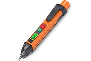 Proster Voltage Tester Pen Non Contact Voltage Detector 48V-1000V/12V-1000V AC Electrical Tester Pen Live/Null Wire Tester with Sensitivity Adjustable Wire Breakpoint Finder Buzzer Alarm Flashlight