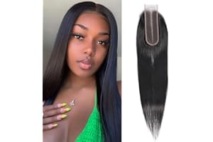BIPLE 2" X 6" Top Lace Closure Meche Bresilienne Extensions Humains cheveux 8 inch