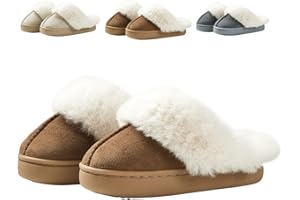 Fadezar Girls Boys Slippers kids Plush Warm Fluffy Slippers Memory Foam Fleece Slip-on House Shoes Indoor Outdoor