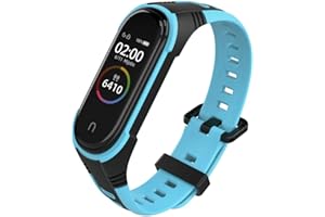 WIIKAI Cinturino Compatibile per XiaoMi Mi Band 5 Mi Band 6 Regolabile di Ricambio Bracciale.