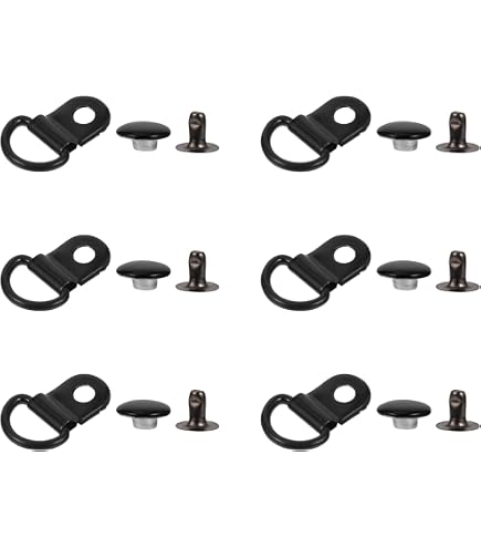 PATIKIL Schnürhaken Aus Edelstahl – 30er Pack, Schwarz, Für Schuhe & DIY