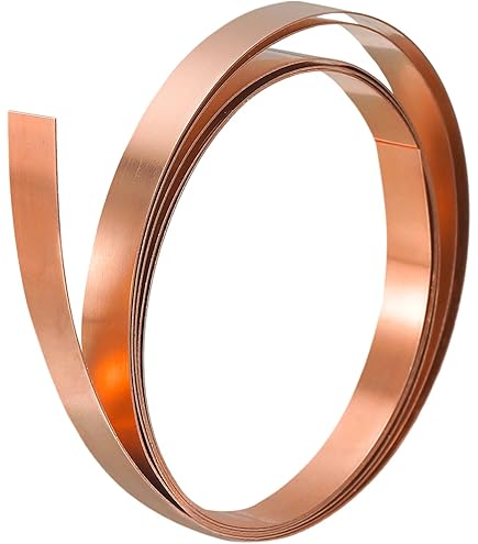 QWORK Copper Plate T2, 3mm X 15mm X 250mm Cu Metal Flat Bar - View #7