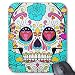 Produktbild Hipster Sugar Skull and Teal Floral Roses Mouse Pad