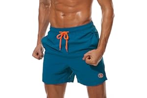 ZOXOZ Short de Bain Homme avec Poches Étanche Séchage Rapide Maillot Homme avec Filet