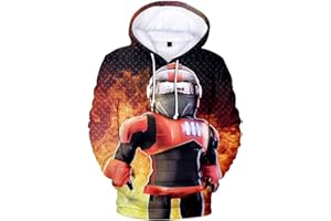 MINIDORA Ragazzi Felpa con Cappuccio Roblox Gioco Felpa Stampata per Bambini Magliette Casual con Cappuccio Manica Lunga