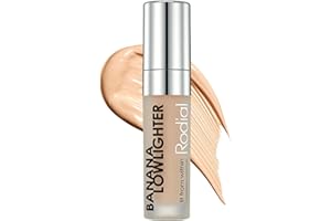 Rodial Banana Lowlighter 5.5ml, Flüssiger Concealer mit gelbem Unterton, Gesichts-Concealer mit seidigem, schimmerfreiem Finish, feuchtigkeitsspendende Formel mit Hyaluronsäure, Vitamin E und Koffein