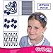 SCHOOL HAIR ACCESSORIES SET FOR GIRLS: 40 pcs, All School Uniform Colours Available, Black, Green, Red, Navy Blue, Headbands, Hair Clips, Hair Bands, Ribbon Bows, Slides, Alice Bands - Back To School.