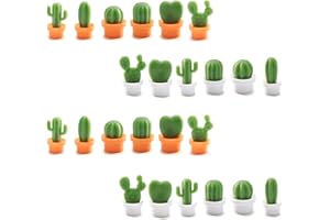 aupawdy 24Pcs Calamite da frigorifero,Cactus Fridge Magnets,Cactus Pianta grassa Magnet perfette per casa, ufficio, uso personale