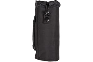 TS TACTICAL STORE Tactical OPS POUCH AGUA Miltec USA Pouch Molle para Botella de hasta 1 litro para Mochilas con Molle Color NEGRO