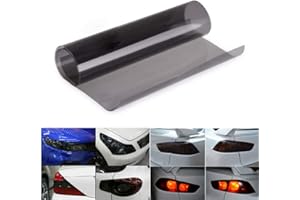 ‎MORECHIOCE Auto Scheinwerfer Tönungsfolie,MoreChioce Scheinwerfer Folie Tönungsfolie Aufkleber 150x40cm Rückleuchten Vinyl Folie Nebelscheinwerfer Aufkleber Verdunklungsfolie Schwarz