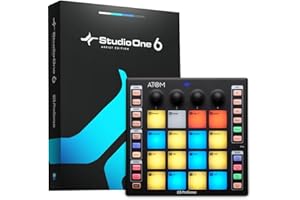 PreSonus ATOM, MIDI-Controller, Pad-Controller für Musikproduktion und Performance mit Studio One Artist, Ableton Live Lite und Studio Magic Software-Bundle