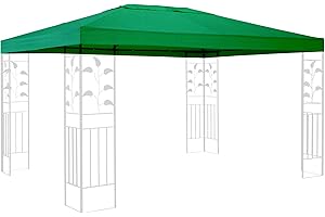 QUICK STAR Tetto di Ricambio per Gazebo 3x4m Verde