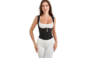 ZCJ Waist Trainer Damen Korsett Shapewear für Bauchweg, Bauchweggürtel Body Shaper Corsage mit Latex Formend Taille & Bauch | Sporttauglich Alltagstraining
